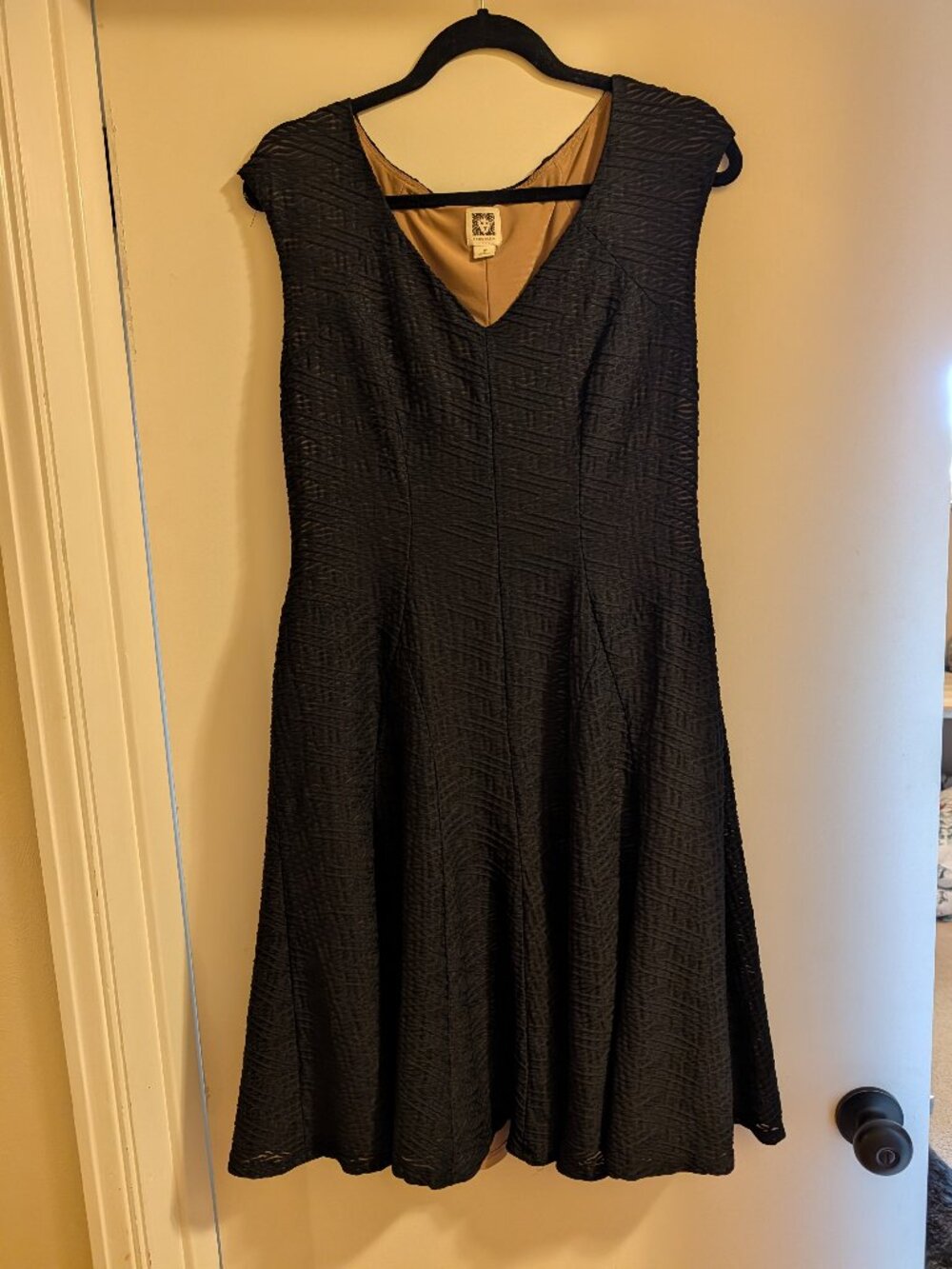 Anne Klien Little Black Cocktail Dress Size 10